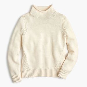 J. Crew Ivory 1988 Rollneck Sweater